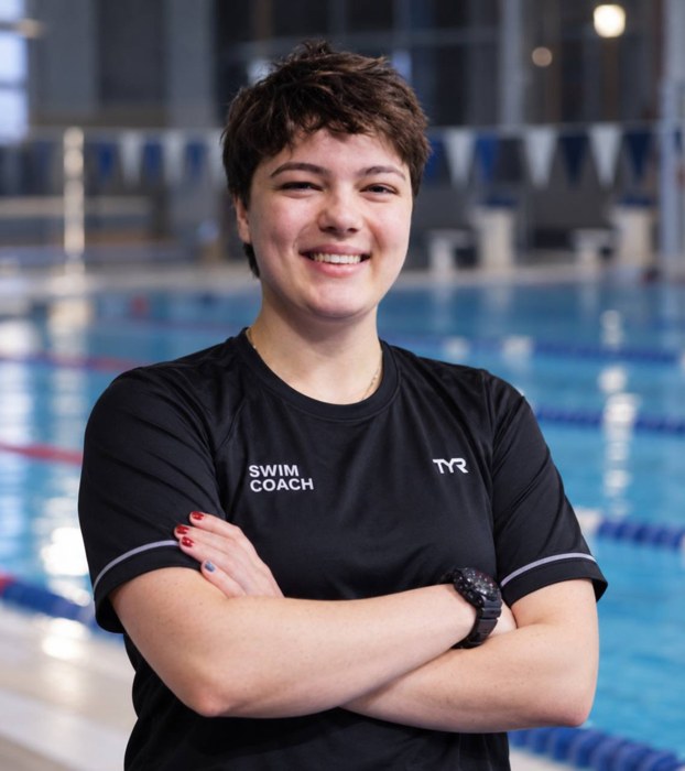 Mariia, swimming coach and creator of AquaMind